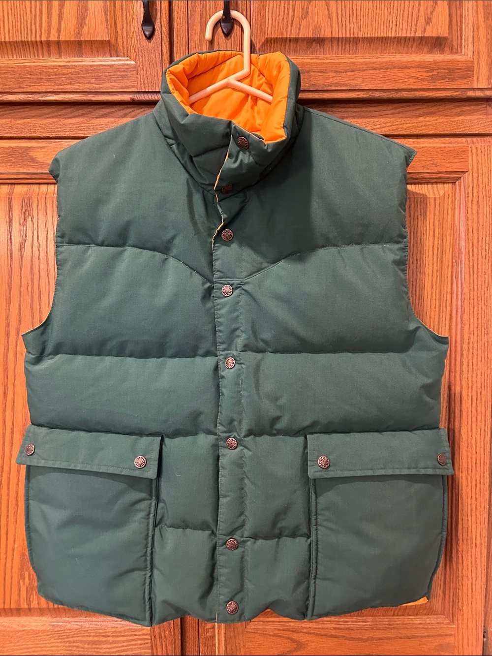 Vintage 1st Down Puffer Goose Down Filled Vest
